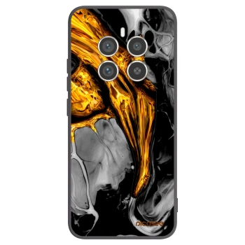 Picasee silikonový černý obal pro Realme 12 Pro 5G - Black Gold