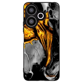 Picasee silikonový černý obal pro Xiaomi Redmi 13 4G - Black Gold