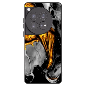 Picasee silikonový černý obal pro OnePlus 12 5G - Black Gold