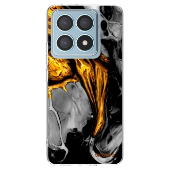 Picasee silikonový průhledný obal pro Xiaomi 14T Pro - Black Gold
