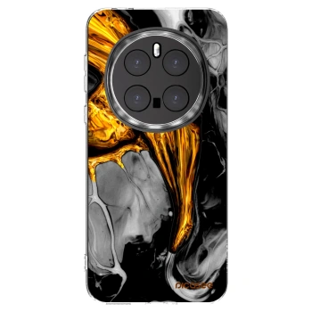 Picasee silikonový průhledný obal pro Honor Magic7 Pro 5G - Black Gold