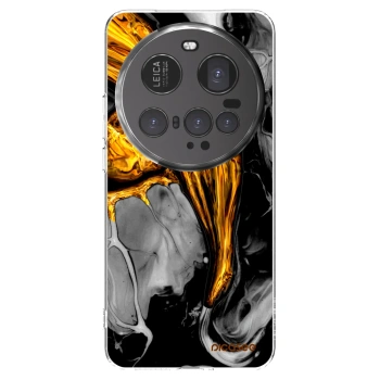 Picasee silikonový průhledný obal pro Xiaomi 15 Ultra - Black Gold