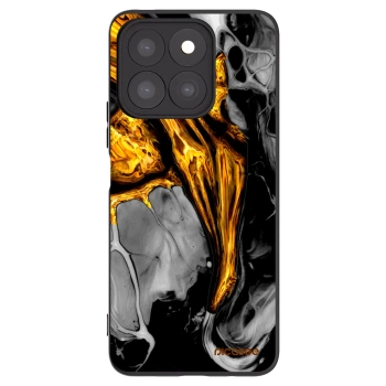 Picasee silikonový černý obal pro Honor X8c - Black Gold