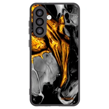 Picasee silikonový černý obal pro Samsung Galaxy A26 5G A266B - Black Gold