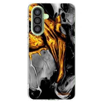 Picasee silikonový průhledný obal pro Samsung Galaxy A26 5G A266B - Black Gold