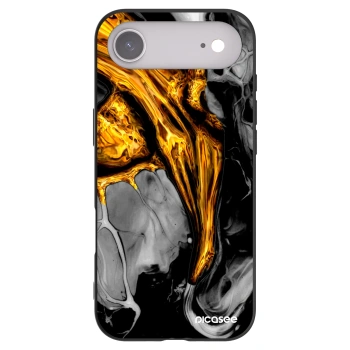 Picasee silikonový černý obal pro Apple iPhone Air - Black Gold