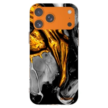 Picasee silikonový průhledný obal pro Apple iPhone 17 Pro Max - Black Gold