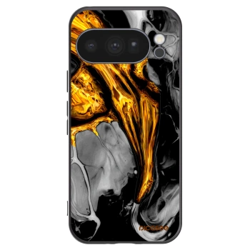 Picasee silikonový černý obal pro Google Pixel 10 Pro - Black Gold