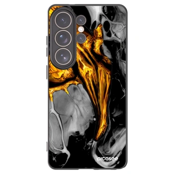 Picasee silikonový černý obal pro Samsung Galaxy S26 Ultra - Black Gold