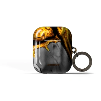 Obal pro Apple AirPods 2 - Black Gold