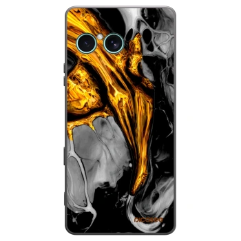 Picasee silikonový černý obal pro Sony Xperia 10 VII - Black Gold