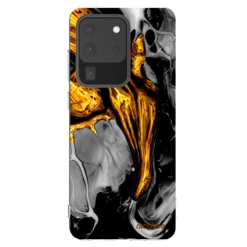 Picasee silikonový průhledný obal pro Samsung Galaxy S20 Ultra 5G G988F - Black Gold