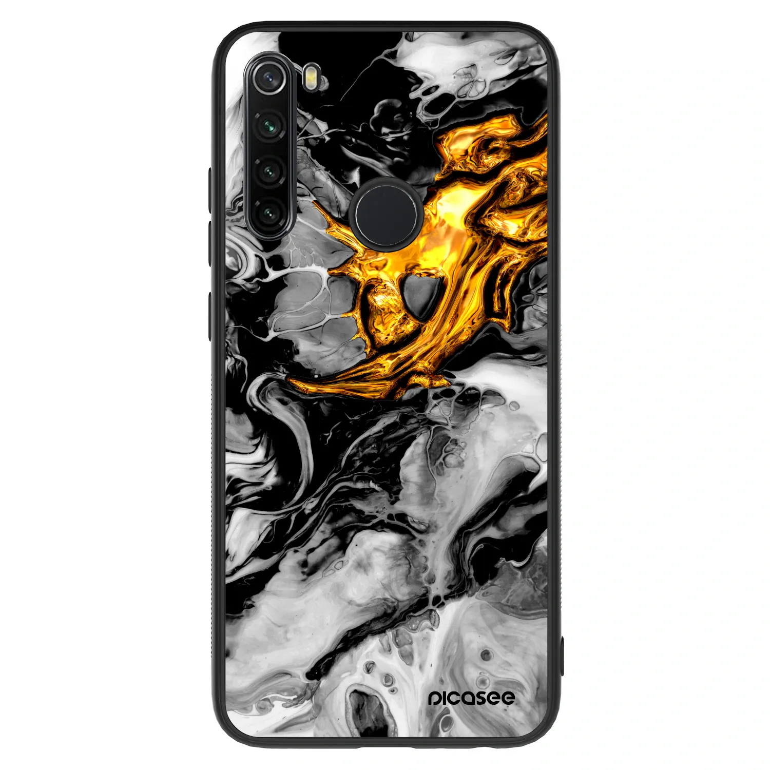 Picasee ULTIMATE CASE pro Xiaomi Redmi Note 8 - Black Gold 2