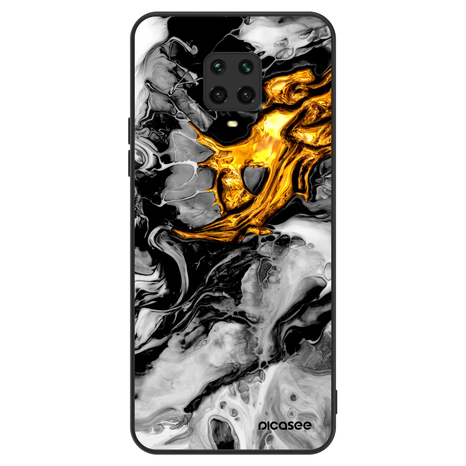 Picasee ULTIMATE CASE pro Xiaomi Redmi Note 9S - Black Gold 2