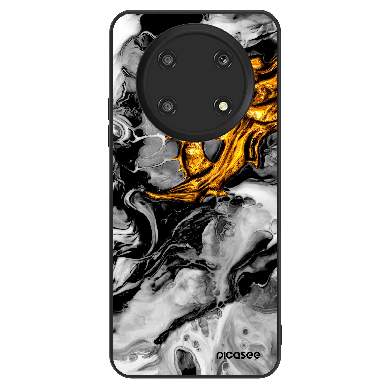 Picasee ULTIMATE CASE pro Honor Magic4 Lite 5G - Black Gold 2