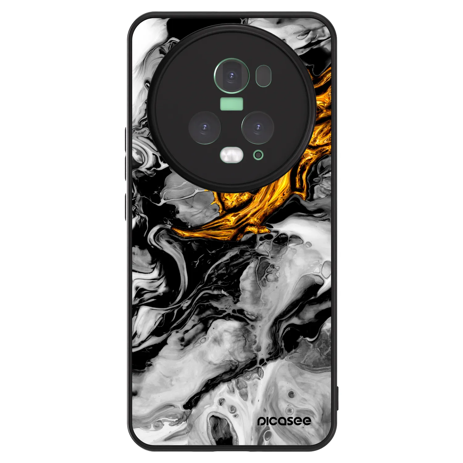 Picasee ULTIMATE CASE pro Honor Magic5 Pro - Black Gold 2