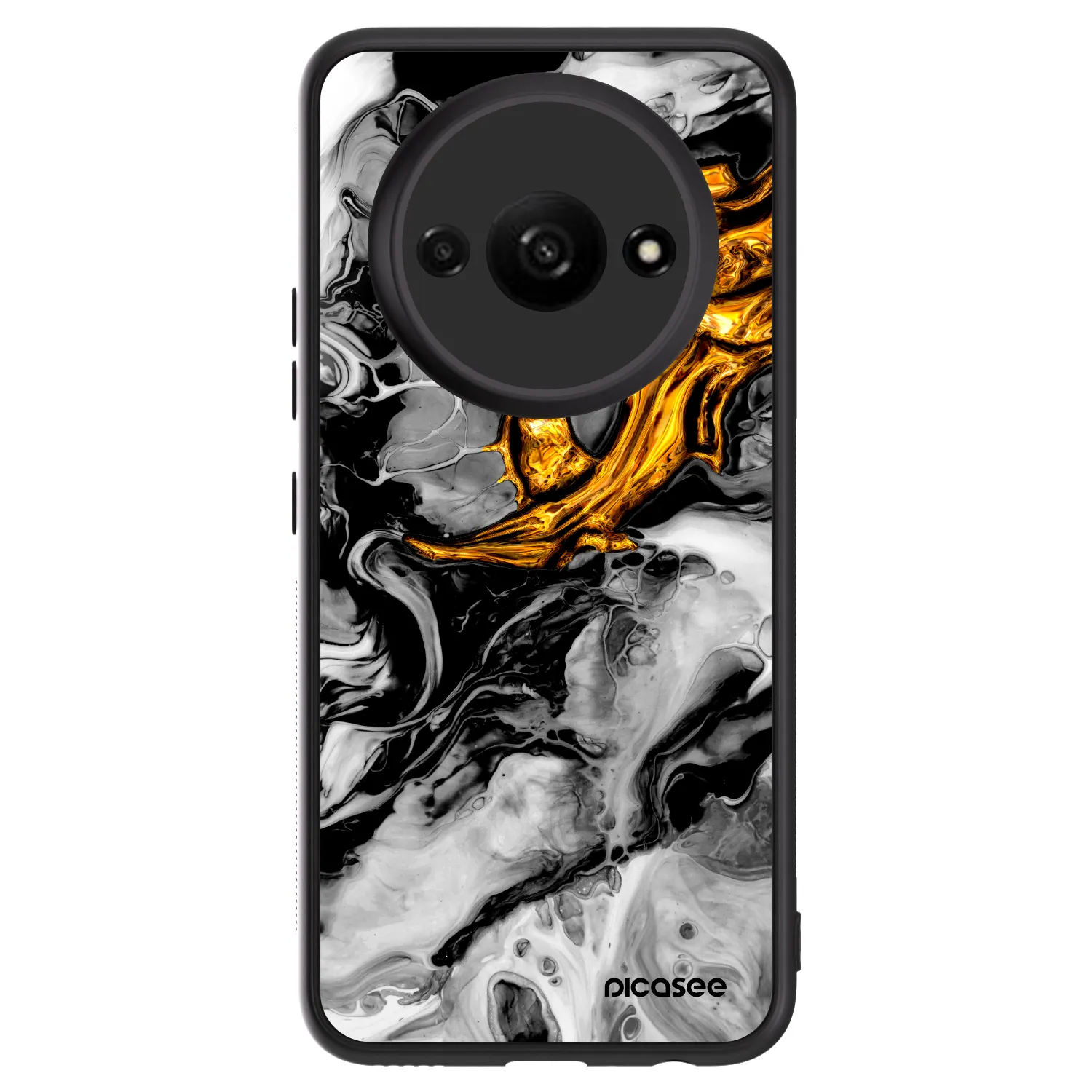 Picasee ULTIMATE CASE pro Xiaomi Redmi A3 - Black Gold 2
