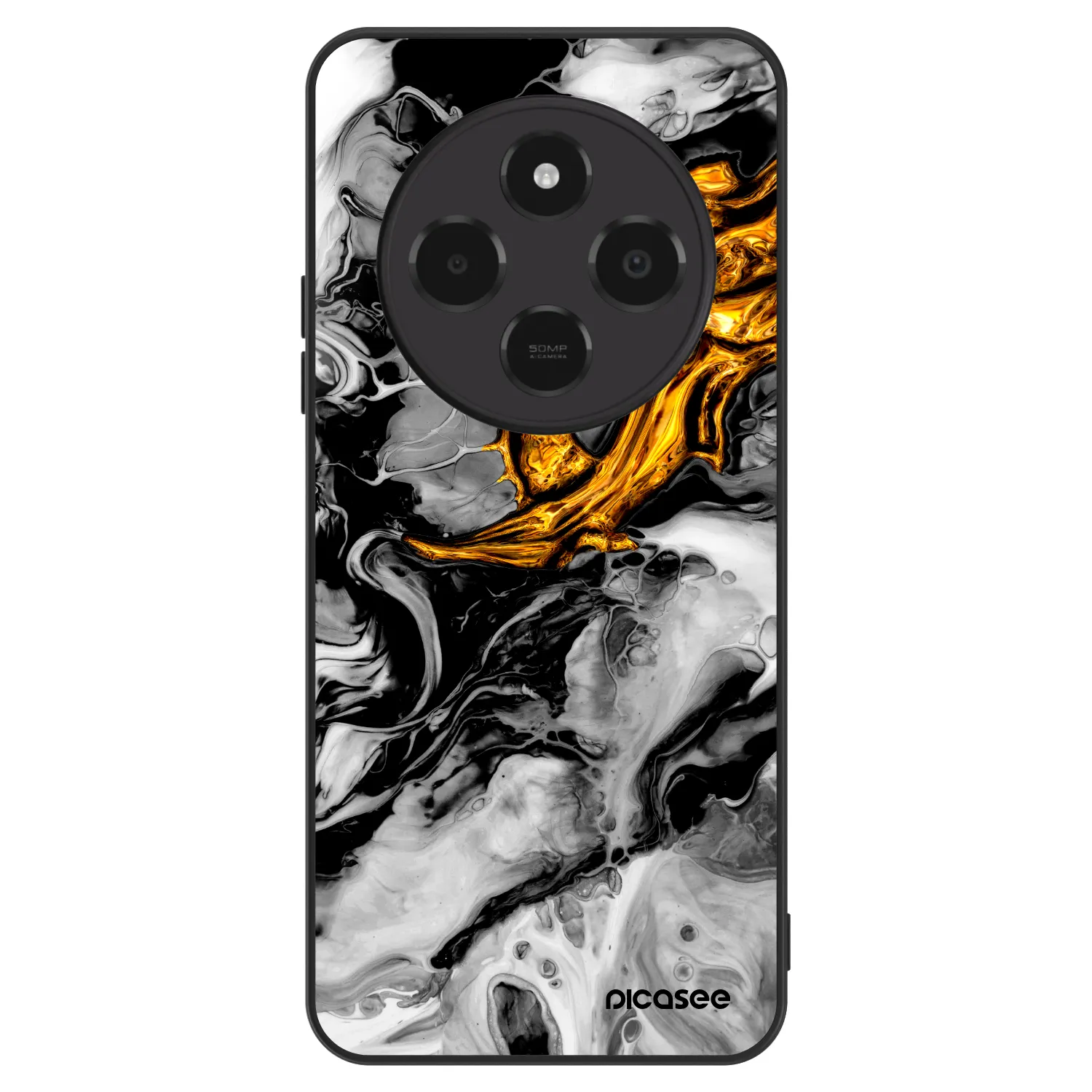 Picasee ULTIMATE CASE pro Xiaomi Poco C75 - Black Gold 2