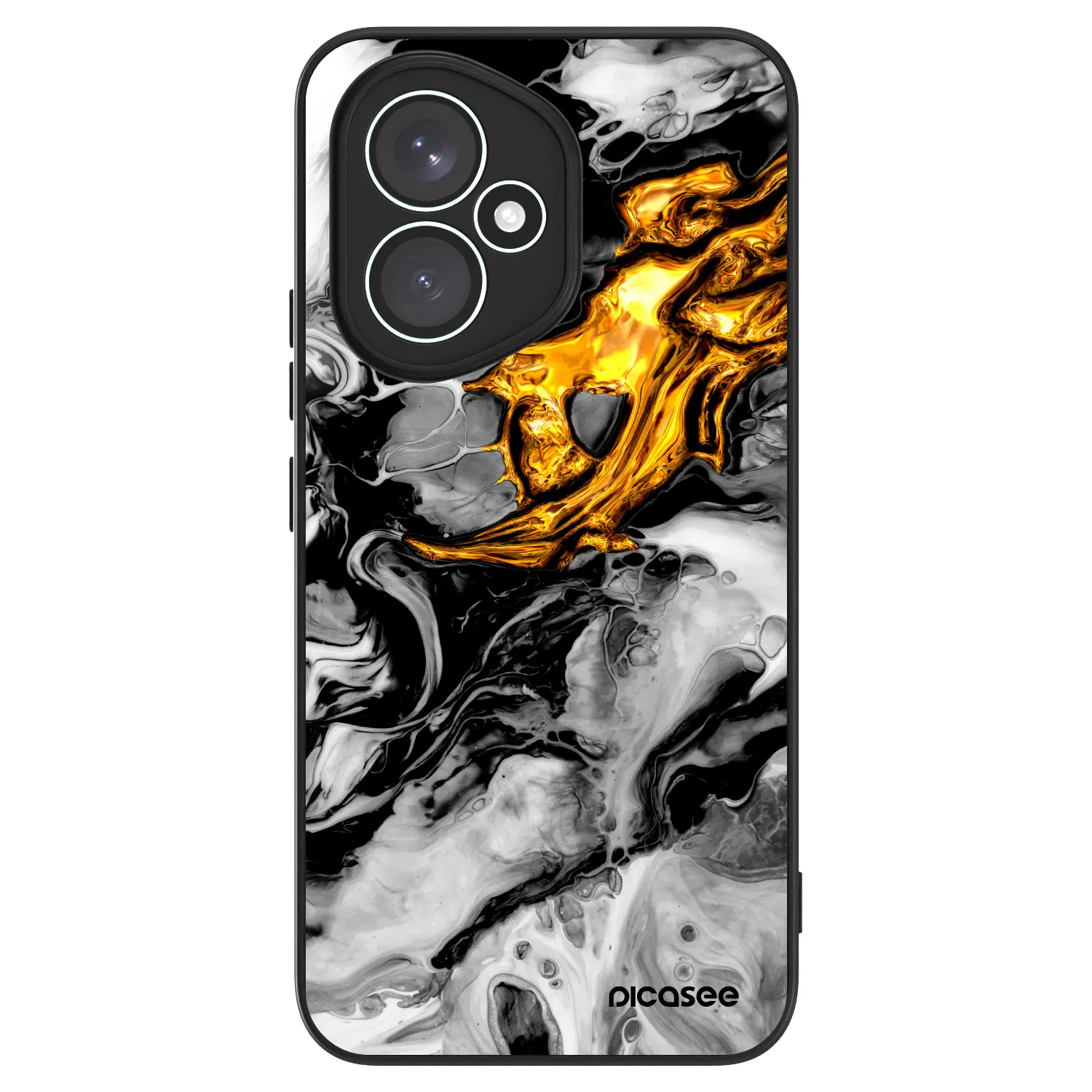 Picasee ULTIMATE CASE pro Honor 400 5G - Black Gold 2