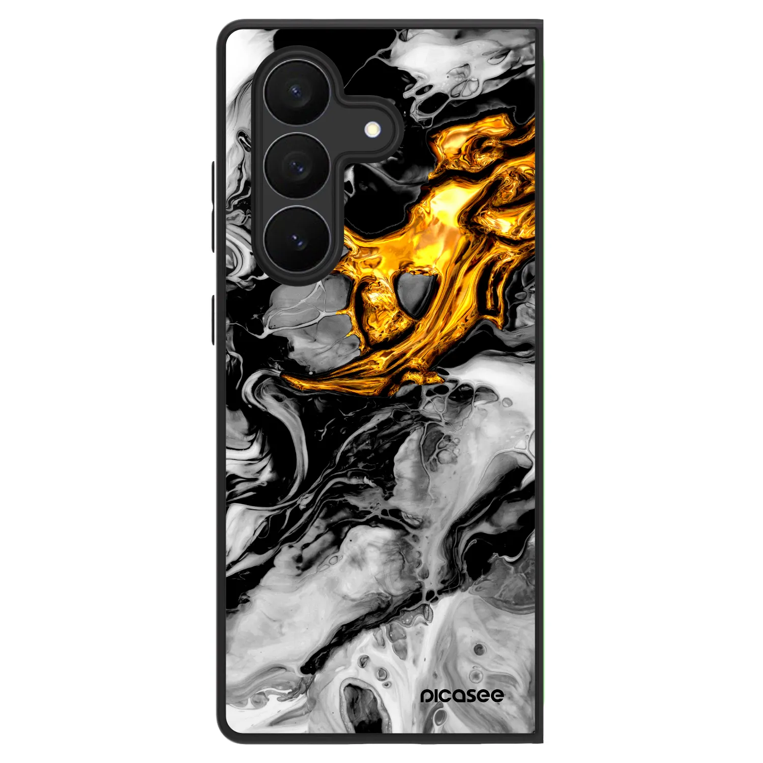 Picasee ULTIMATE CASE pro Samsung Galaxy Z Fold7 5G - Black Gold 2
