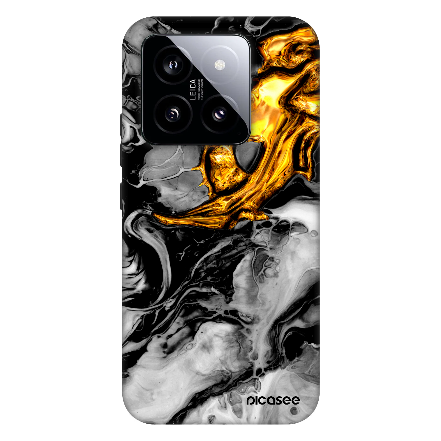 Picasee Fashion Case pro Xiaomi 14 - Black Gold 2