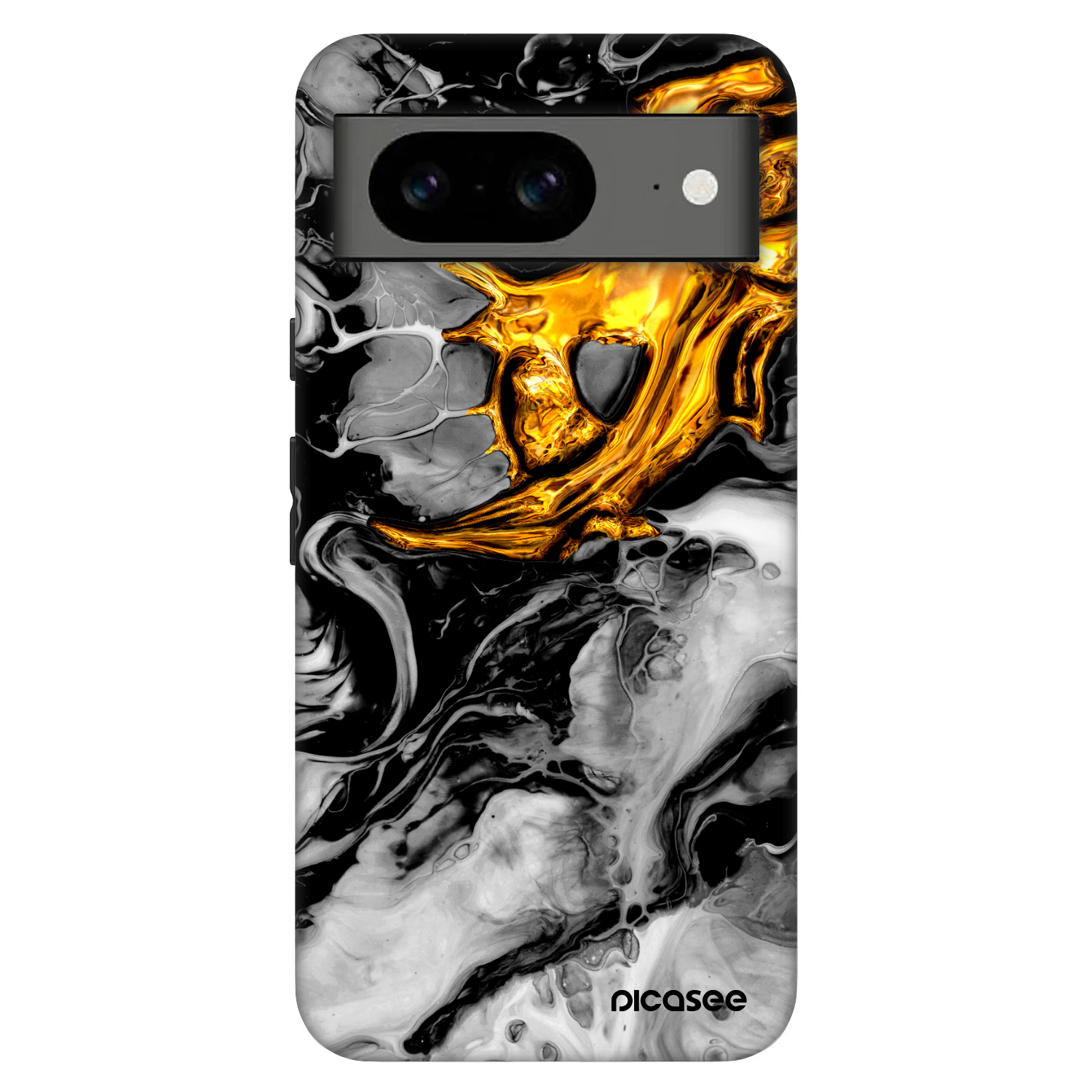 Picasee Fashion Case pro Google Pixel 8 Pro - Black Gold 2