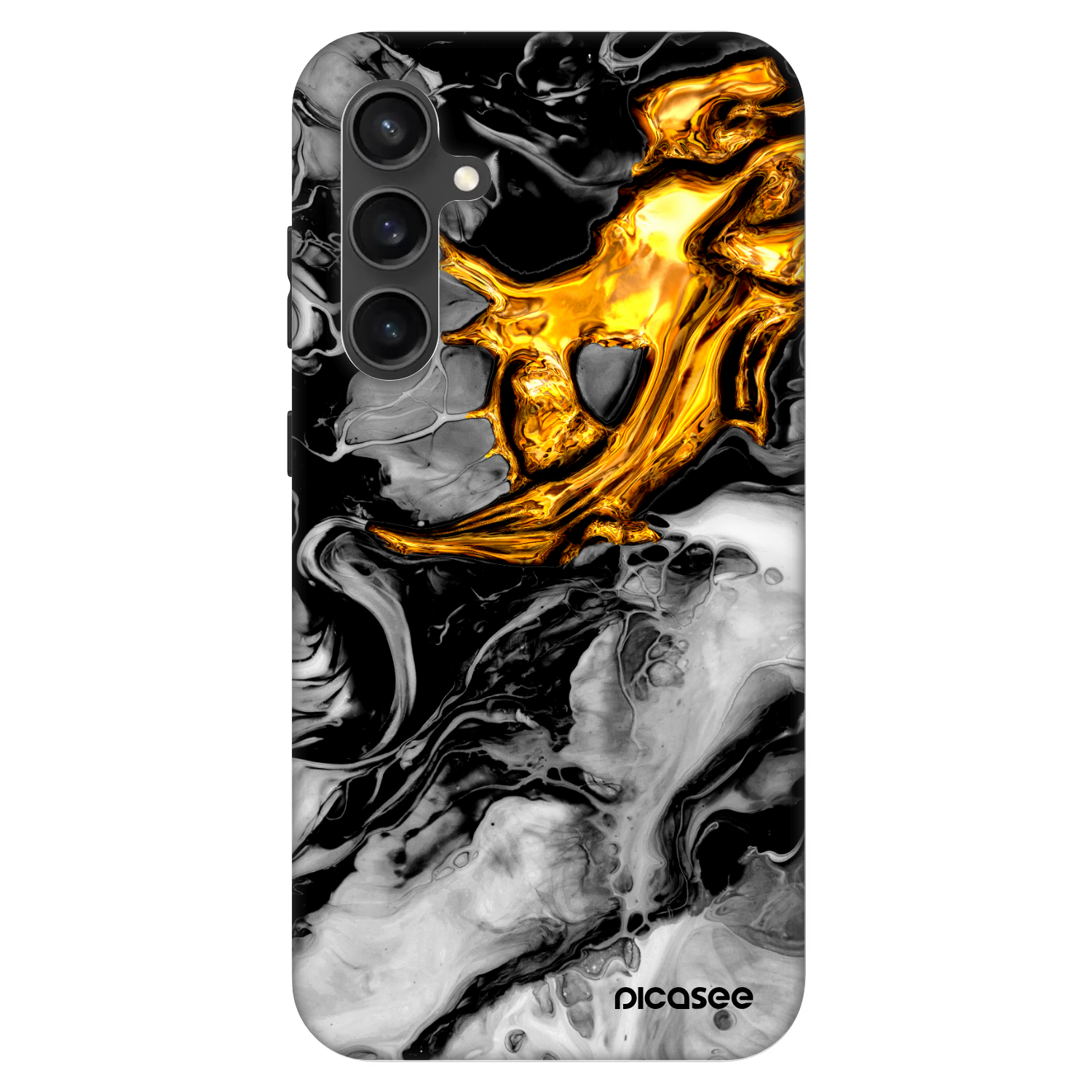 Picasee Fashion Case pro Samsung Galaxy S23 FE S711B - Black Gold 2