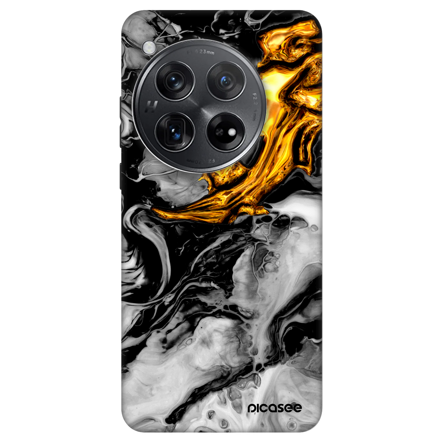 Picasee Fashion Case pro OnePlus 12 5G - Black Gold 2