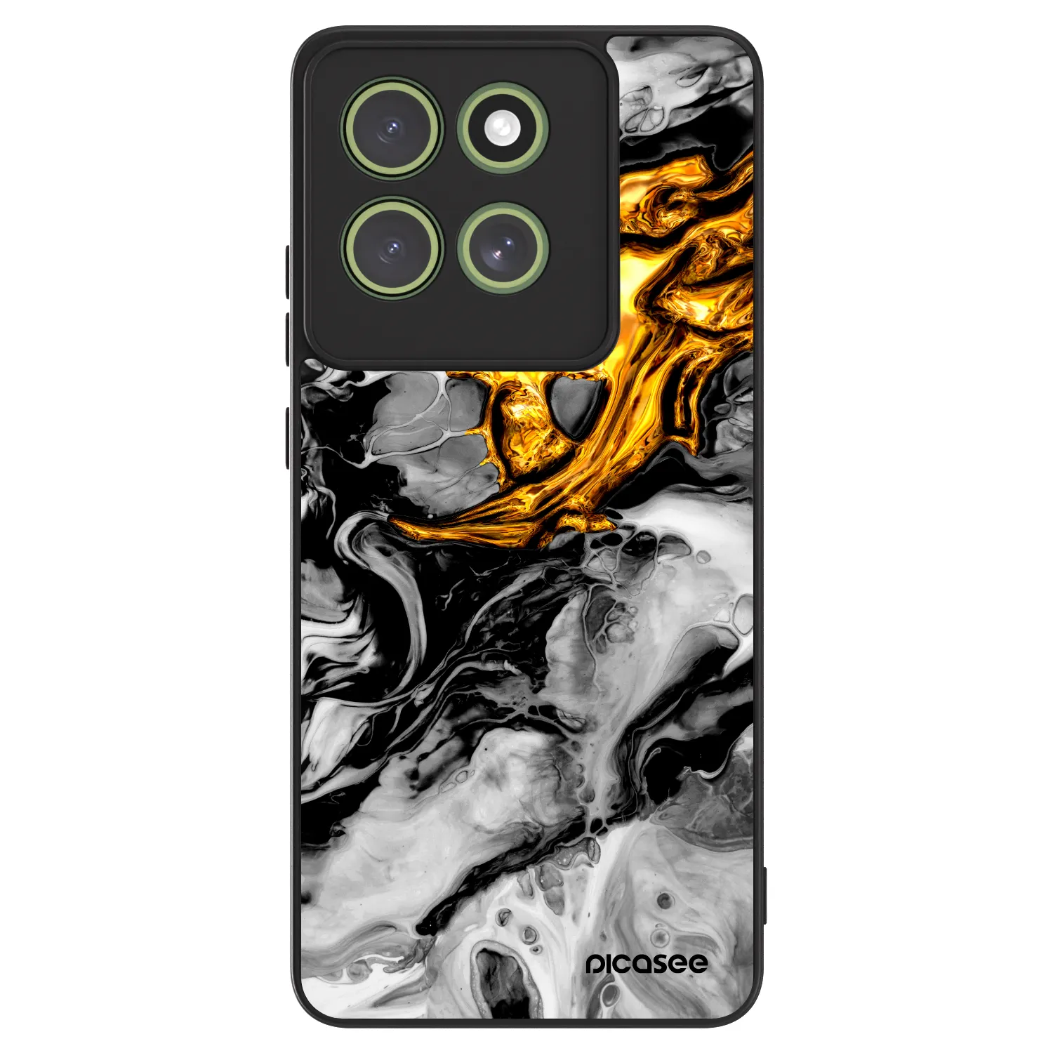 Picasee ULTIMATE CASE pro Motorola Moto G86 5G - Black Gold 2
