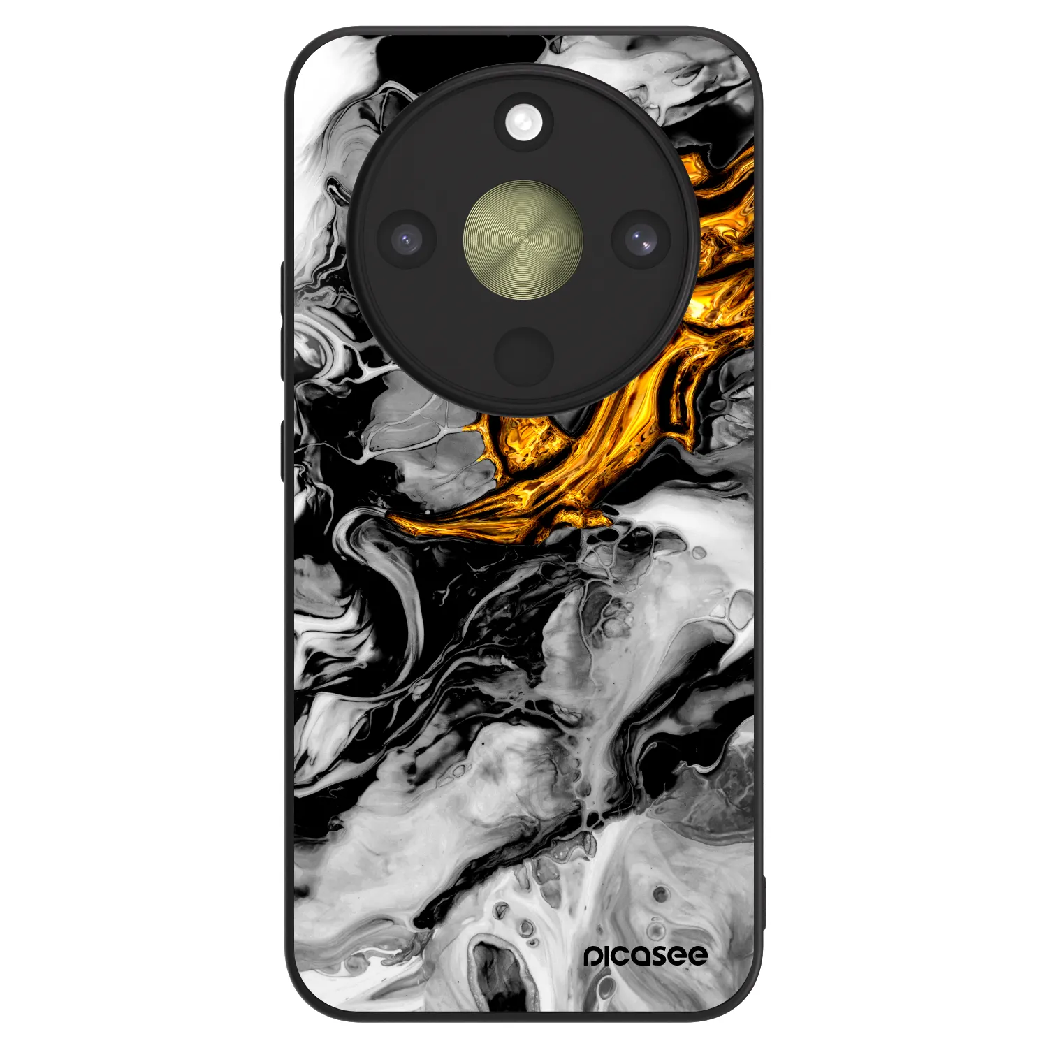 Picasee ULTIMATE CASE pro Honor Magic8 Lite 5G - Black Gold 2