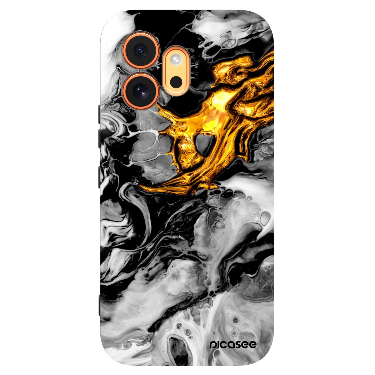 Picasee silikonový černý obal pro Honor 600 - Black Gold 2