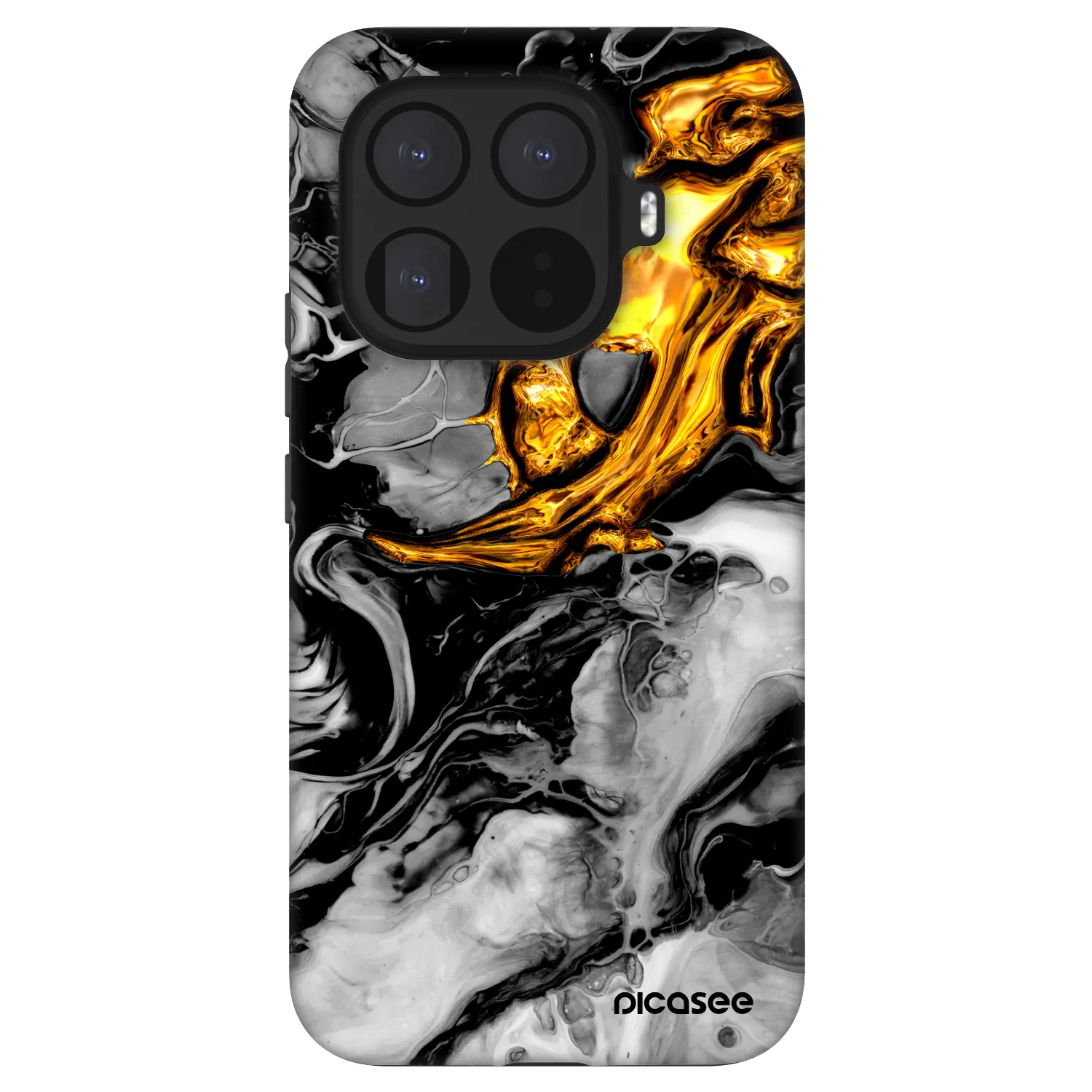 Picasee Fashion Case pro Xiaomi 15T Pro - Black Gold 2