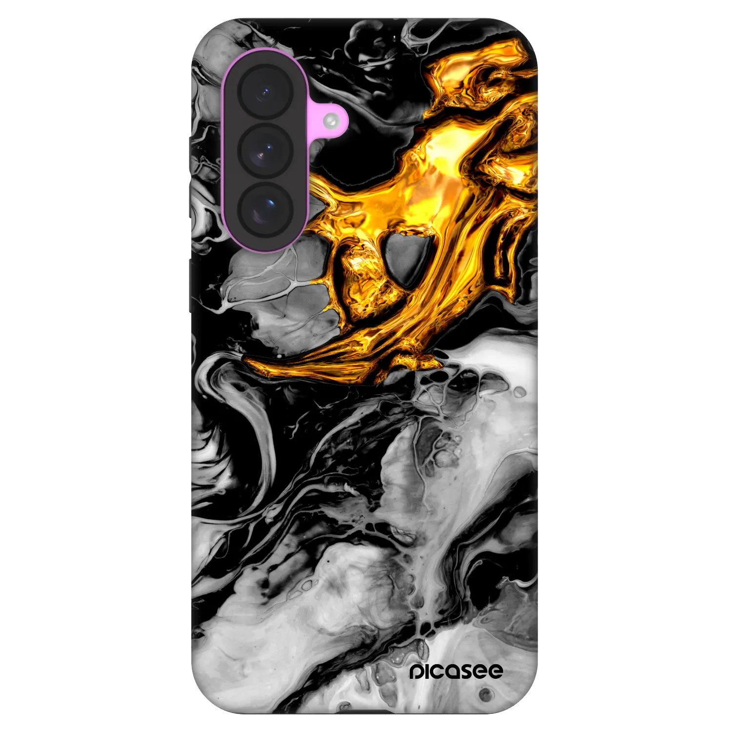 Picasee Fashion Case pro Samsung Galaxy A37 - Black Gold 2