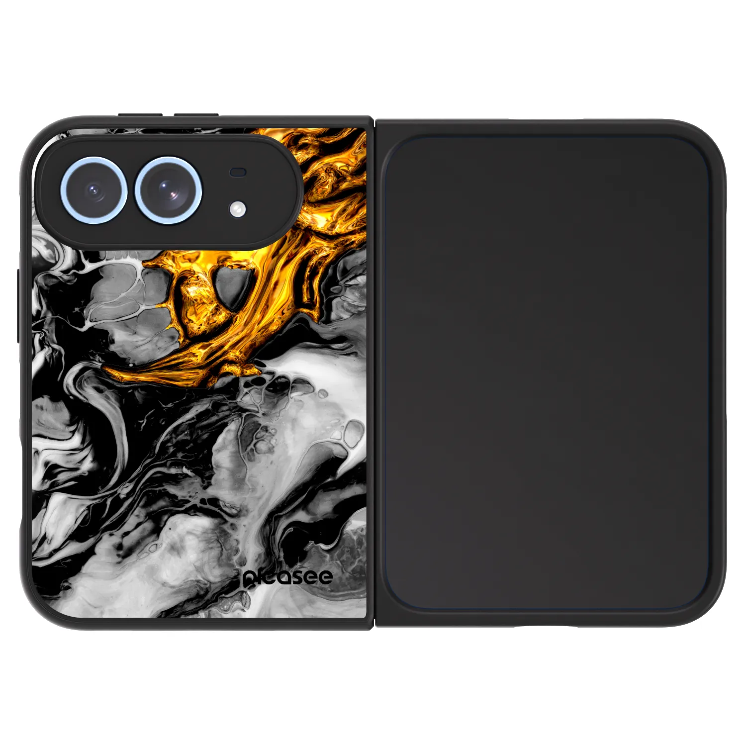 Picasee ULTIMATE CASE MagSafe pro Apple iPhone Duo - Black Gold 2