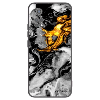 Picasee silikonový černý obal pro Xiaomi Redmi Note 11S 5G - Black Gold 2
