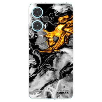 Picasee silikonový průhledný obal pro Xiaomi Poco F5 - Black Gold 2