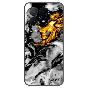 Picasee silikonový černý obal pro Xiaomi Poco X6 Pro - Black Gold 2