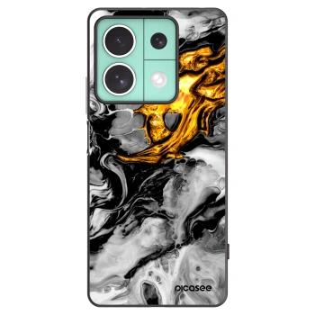 Picasee silikonový černý obal pro Xiaomi Redmi Note 13 5G - Black Gold 2