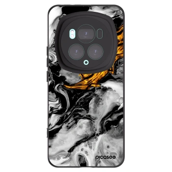 Picasee silikonový černý obal pro Honor Magic6 Pro - Black Gold 2