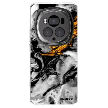 Picasee silikonový průhledný obal pro Honor Magic6 Pro - Black Gold 2