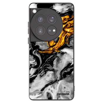 Picasee silikonový černý obal pro OnePlus 12 5G - Black Gold 2