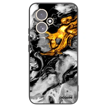 Picasee silikonový černý obal pro Honor 400 5G - Black Gold 2
