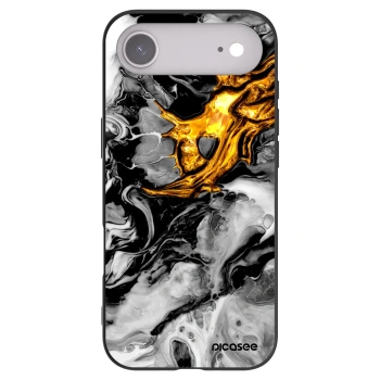 Picasee silikonový černý obal pro Apple iPhone Air - Black Gold 2