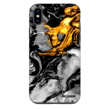 Obal pro Apple iPhone XS Max - Black Gold 2
