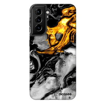 Obal pro Samsung Galaxy S21 5G G991B - Black Gold 2