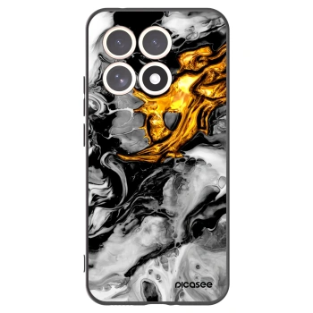 Picasee silikonový černý obal pro Xiaomi 15T - Black Gold 2