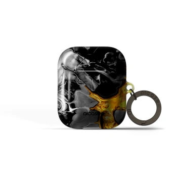 Obal pro Apple AirPods 1 - Black Gold 2