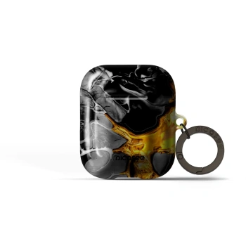 Obal pro Apple AirPods 2 - Black Gold 2