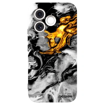 Picasee silikonový černý obal pro Honor 600 Lite - Black Gold 2