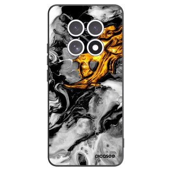 Picasee silikonový černý obal pro Xiaomi Redmi Note 15 5G - Black Gold 2